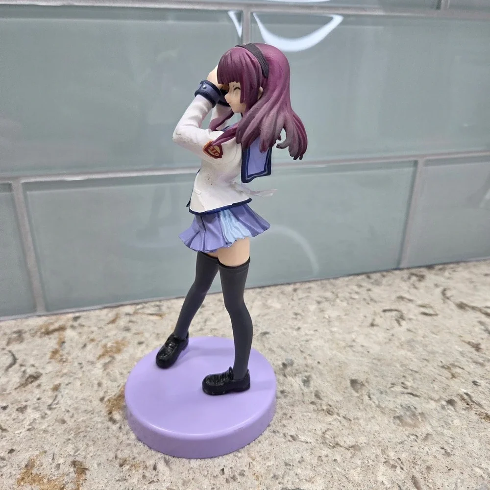 Angel Beats! Yuri Nakamura Anime Figure Yurippe School Uniform‎ PVC Statue 6.5